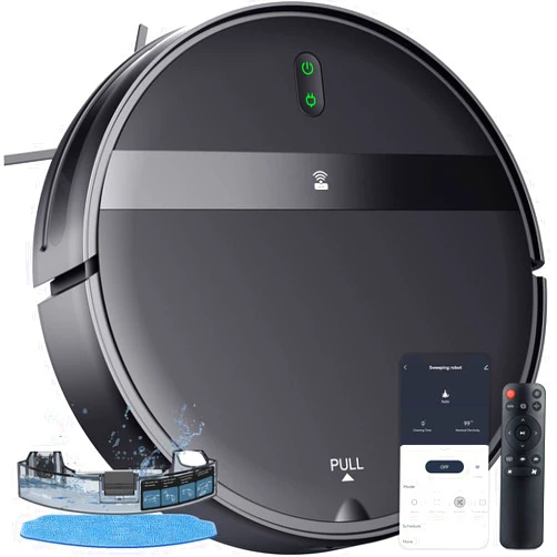 Kilgone Robot Vacuum and Mop Combo, App/Alexa Control, Smart Robot Vacuum Cleaner, Ultra-Thin, Automatic Recharge Robotic Vacuum Cleaner for Pet Hair/Carpet/Hard Floor