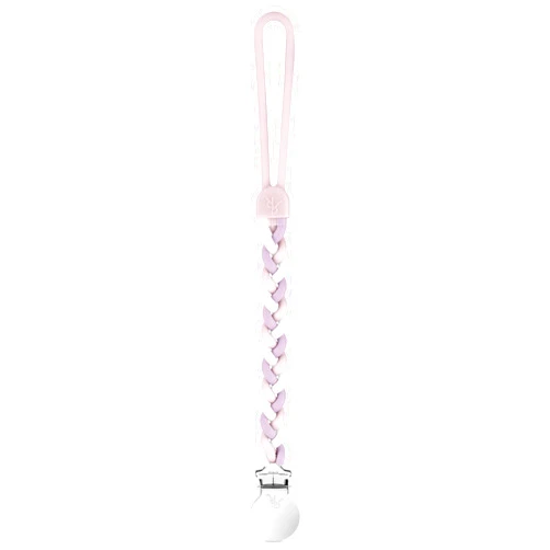 Ryan & Rose Cutie Clip Braiden Pacifier Clip - Braided Silicone (Dollhouse)