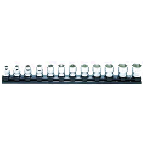 TRUSCO Yamashita Industrial Research Laboratory Koken Z-EAL 3/8 (9.5 mm) SQ. Hex Socket Rail Set, 12 Pieces, RS3400MZ/12