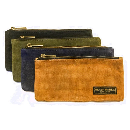 Readywares Waxed Canvas Pencil Case/Pencil Bag/Pencil Pouch, Rugged and Durable, Water Resistant, 8.5
