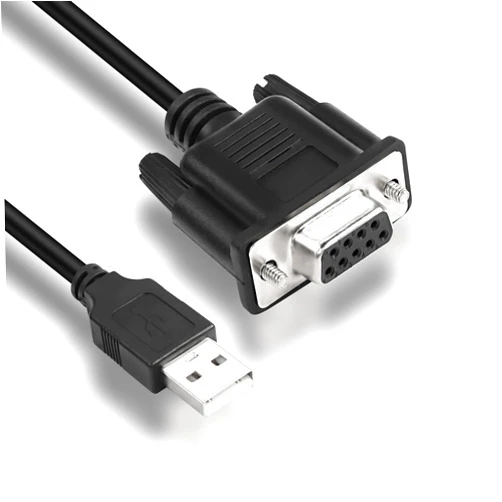 MEIRIYFA USB to RS-232 DB9 Female Serial Adapter Cable, USB 2.0 Male to RS232 Com Female DB9 Serial Converter Cable (1.8M)