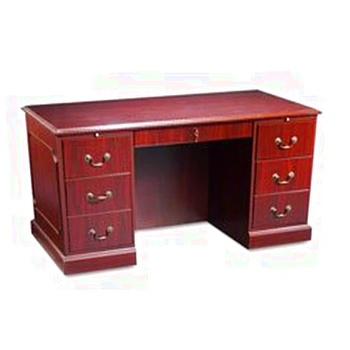 HON 94000 Series Double Pedestal Desk, 60w x 30d x 29-1/2h, Mahogany (Case of 2)