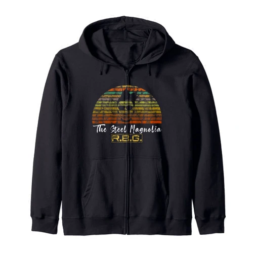 Ruth RBG Supreme Court Womens Right Political Gift RBG Ruth Bader Ginsburg The Steel Magnolia Political Zip Hoodie