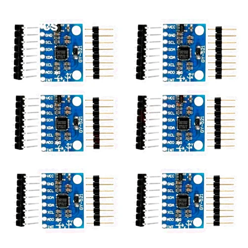 JETRERTEMT 6Pcs GY-521 MPU-6050 MPU6050 Module Kit, 6 Dof 3 Axis Accelerometer Gyroscope Sensor 16Bit for New 2025 Arrival High for Reliable Electronic Component, Precision, Stable Performance