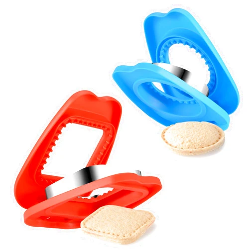 Vethwal 2 IN 1 Sandwich Cutters for Kids Lunch,2PCS Sandwich Cutter,Easy to Use DIY Sandwich Cutter and Sealer,Ideal for School Lunch Boxes and Bento Boxes Boys Girls,Round Square