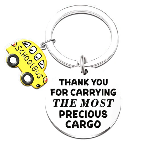 Isiyu Bus Driver Gifts Thank You Gifts Funny Appreciation Christmas Birthday Thanksgiving Day Keychain Gifts for Men Women