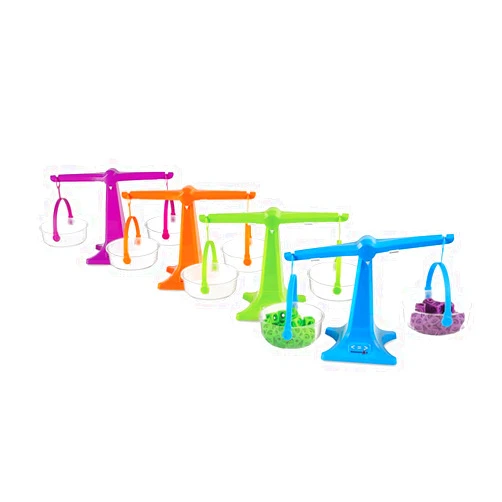 Learning Resources hand2mind Nestable Pan Balance, Pan Balance Scale for Classroom, Math Balance Scale for Kids, School Weight Scale, Balancing Scale Toy, Preschool Science Center Materials (Set of 4)