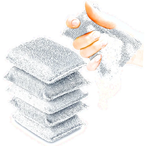 Spongenator Kitchen Scrubbing Sponges - Heavy Duty Non-Scratch Scrubbing Cleaner Sponges in 1 Color - Multi-Surface Non-Metal Dish Scouring Scrubbers for Fast Cleaning. (6 Pack)