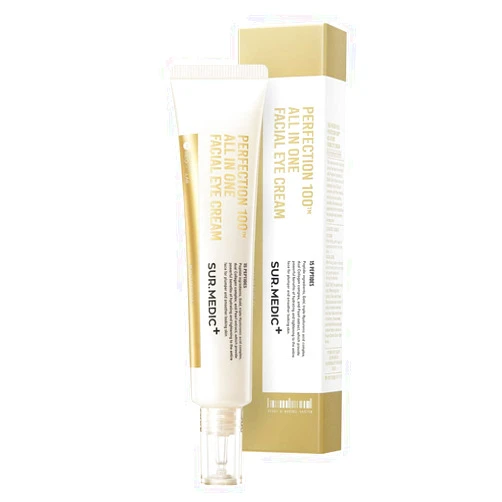 OUTIN FUTURES CORP. SUR.MEDIC+ 24K Gold Perfection All In One Cream for Face & Eye with Hyaluronic Acid, Panthenol and 24 Gold 1.18 oz