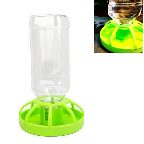 Caylingdee Reptile Water Bottle Turtle Food Dish and Water Bowl Automatic Feeders Waterer Tortoise Dispenser Bottle Feeding Dish for Lizard Chameleon