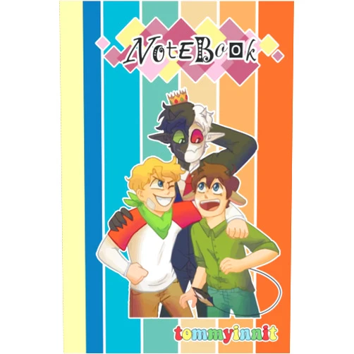 Dave Cooper Tommyinnit Notebook Merch for Women Men Teen: Dream SMP Tommyinnit Collage | Tommy And Tubbo Skin Color Theme | Journal | Diary For student, Kids, ... Thick Blank ... 6x9 inches (114 Pages)