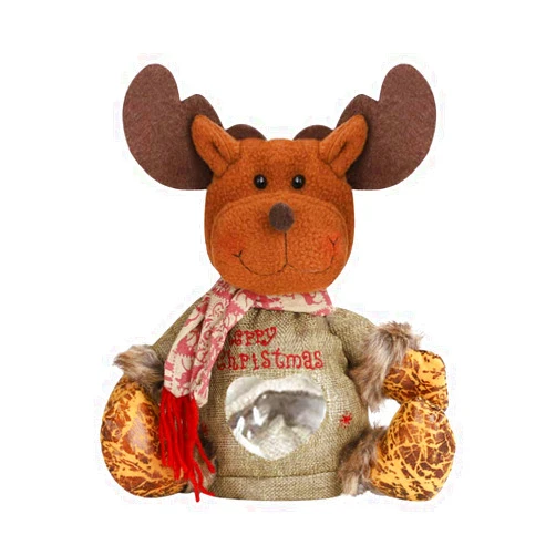BXT Christmas Decoration Reindeer Ornaments Small Doll Candy Goodie Bags Gift Treat Bag for Chocolate