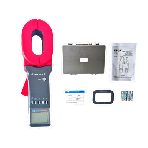 ETCR2000C+ Digital Clamp Ground Earth Resistance Meter Tester 0.01-1200Ω, 0.00mA-20.0A, Clamp Size 65mm×32mm