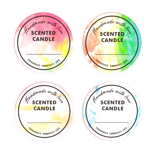 Axphsox Candle Labels, 500pcs 2 Inch Waterproof Labels for Candle Making Supplies, Custom Stickers for Business Logo Personalized, Wide Range of Uses
