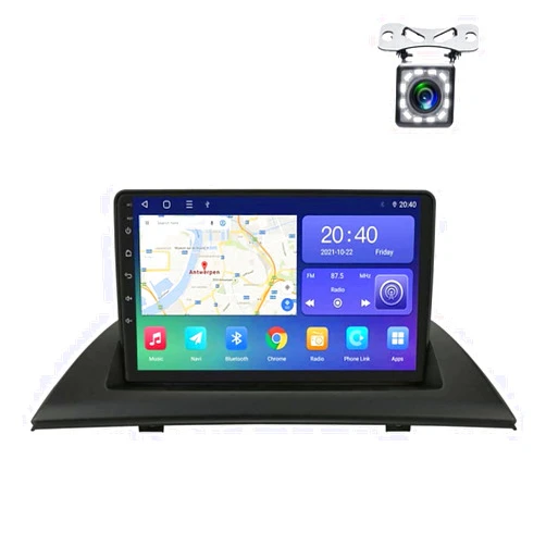 BUOZCHY 9 Inch Car Stereo Android 10 GPS Navigator Car in-Dash Radio Octa Core Built-in 4G Wireless Apple CarPlay Support DAB DSP SWC Bluetooth Rear View Camera for B-MW X3 E83 2004-2012