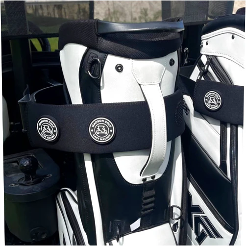 MADSON GOLF Magnetic Golf Cart Sleeve Utility Strap - Securely Attach Your Lightweight Golf Accessories to Your Golf Cart with Powerful Magnets and Durable Design, Golf Accessories for Men, Golf cart Accessories