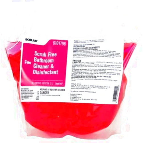 Ecolab Scrub Free Bathroom Cleaner & Disinfectant, 2 Liter, Case Of 2 6101798
