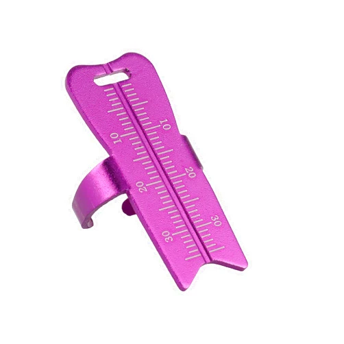 Annhua Finger Ruler Aluminium Endodontic Measuring Ring Purple, Dental Root Canal Measurement Instrument 3.5-cm, 1.4-Inch, Easy to Use - Lightweight & Durable