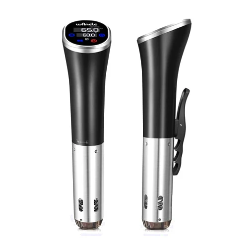 Wancle Sous Vide, Wancle Sous Vide Cooker 1100W IPX7 Waterproof Thermal Immersion Circulator With Reservation Function, Easy to store
