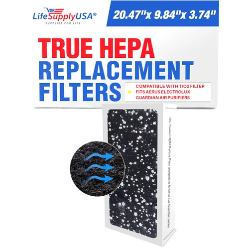 LifeSupplyUSA Particle HEPA Replacement Compatible with TiO2 Filter fits Aerus Electrolux Guardian Air Purifiers