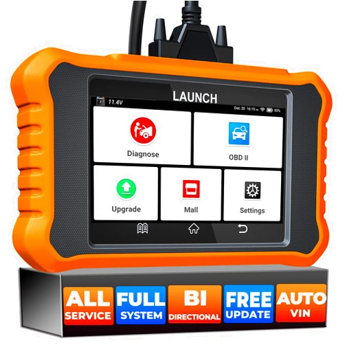 LAUNCH Creader Elite V2.0 for Land Rover Jaguar OBD2 Scanner, 2024 Bi-Directional Full Systems Diagnostic Scan Tool, All Reset Services, Active Test, Height Calibration, Lifetime FRee Update, Auto VIN