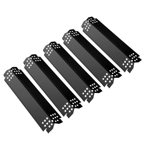 Unicook Grill Heat Plates for Nexgrill 720-0888, 720-0888N, 720-0830H, Members Mark, Backyard, Porcelain Grill Burner Covers Replacement Parts, 14.6 Inch Heat Shields Tents, Flame Tamers, 5 Pack