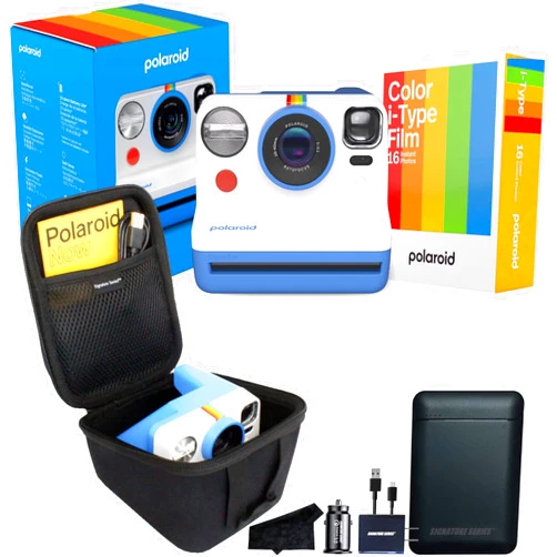 Certified Brands Polaroid Originals Now I-Type Instant Camera with 16 Color Film Photos and Signature Charger Bundle
