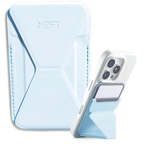 MOFT Magnetic Wallet Stand Compatible with iPhone 17/16/15/14/13/12 Series, Angle Adjustment & Magsafe Compatible MOVAS Phone Stand,Soothing Mist