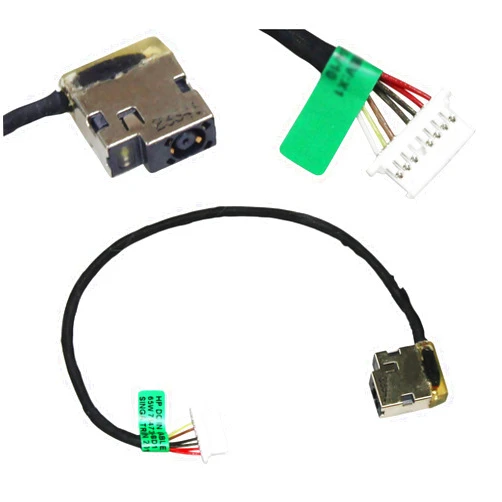 GinTai DC Power Jack Harness Cable Socket Plug Connector Charging Port Replacement for HP 13-C 14-X 14-Z M6-P 15-AB 15-EF 15-DY 17M-CE 15S-DU 17M-CG 17T-CG 17-CG 799749-S17 799749-Y17 799749-F17
