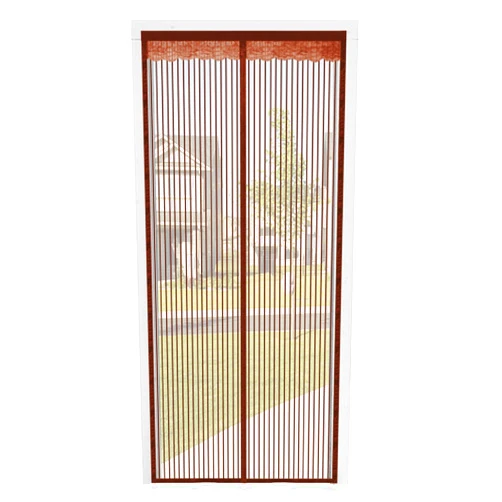 YiiMO Door Screen Magnetic Closure, YiiMO 38”x83” Reinforced Fiberglass Mesh Curtain Magnet Coffee Door Net Front Gate Screens with Full Frame Hook & Loop Hands Free, Pet Kid Friendly