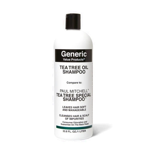 Generic Value Products Tea Tree Oil Shampoo, Leaves Hair Soft and Manageable, Leaves Scalp Clean and Tingling, Adds Vitality and Luster, 33.8oz