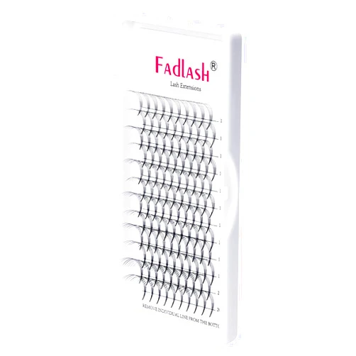 FADLASH Volume Lashes Extensions 5D 0.07 D Curl 15-20mm Mixed Tray Premade Volume Lash Extensions Short Stem Premade Fans Eyelash Extensions (5D-0.07-D, 15-20mm Mix)