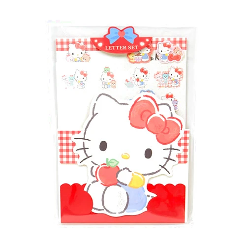 Sanrio 493821 Character Letter Set, Hello Kitty, Package: Approx. Width 6.3 x Depth 0.3 x Height 8.7 inches (16 x 0.8 x 22 cm)