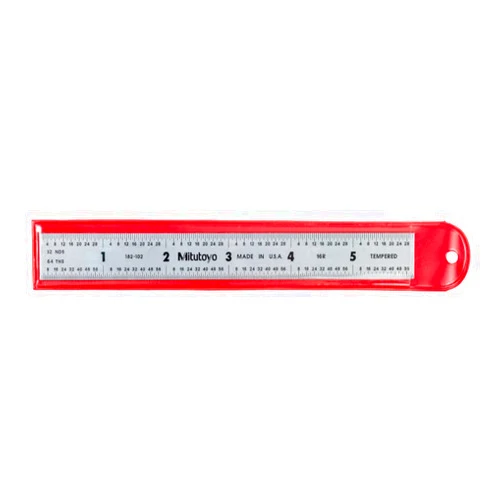 Mitutoyo 182-125 Steel Rulers, 300 mm, 12