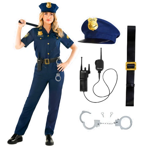 Morph Police Costume For Women - Cop Costume Women Police Officer Costume Adult Women Womens Cop Costume