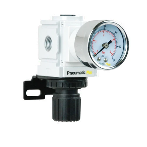 PneumaticPlus PPR2-N02BG-4 Miniature Air Pressure Regulator 1/4