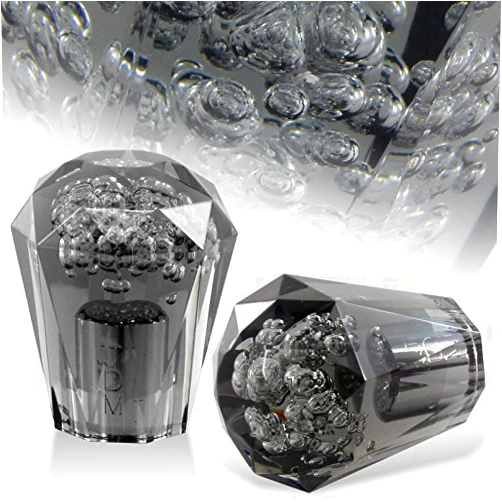 HK5 Universal JDM Crystal/Diamond Style 60mm Transparent Black Bubble Shift knob