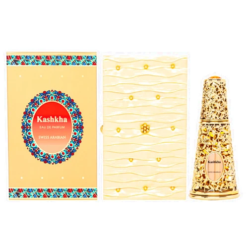 Swiss Arabian Kashkha - Luxury Products From Dubai - Long Lasting, Addictive Personal EDP Spray Fragrance - Seductive Signature Aroma - 1.7 Oz