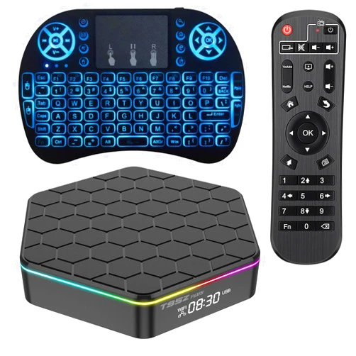 Sawgmore Android 12.0 TV Box 6k/3D HD Tv Box H618 Quadcore 4GB RAM 32GB ROM 2.4G/5.0G Dual WiFi & BT 5.0 Android Box Support Multi-Lingual Iptv Box with LAN Ethernet 10/100M for Movie Game Chat etc.