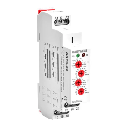 GAEYAELE Asymmetric Cycle Timer 2SPDT Relay 16A AC/DC12V-240V Electronic Repeat Relay(GRT8-S2,AC/DC12V-240V)