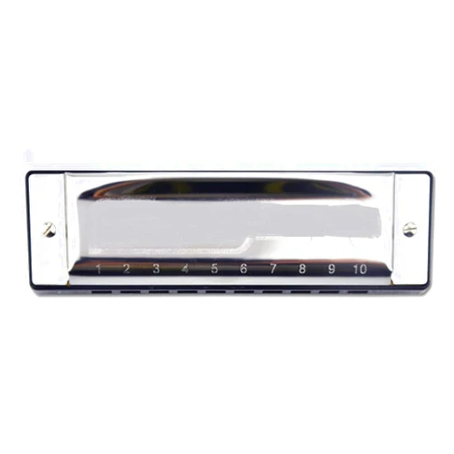 SUOFEILAIMU-PHONE CASE SUOFEILAIMU Diatonic 10 Holes Harmonica Mouth Organ Instrumento Harmonica Key C Musical Instrument (Color : Silver)