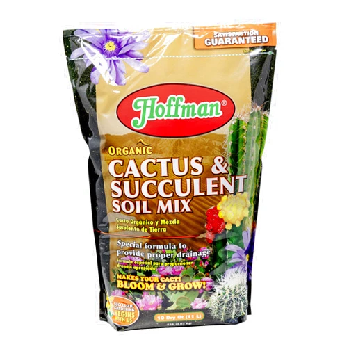 Hoffman 10410 Organic Cactus and Succulent Soil Mix, 10 Quarts