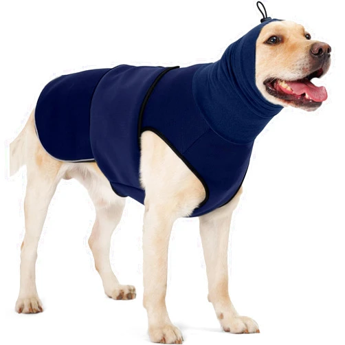 Nanaki Dog Anxiety Vest Dog Anxiety Shirt Calming Hoodie,Adjustable Shirt for Dogs Anxiety Relief Dog Jacket Anxiety Calming Vest, Dog Calming Vest Fireworks,Thunderstorm,Travel,Separation,Vet Visit
