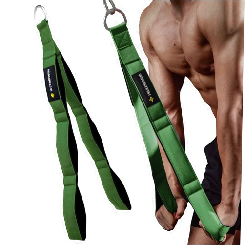 M MANUEKLEAR MANUEKLEAR Tricep Rope Cable Attachment Handles, Greater Range of Motion, Tricep Pull Down Rope for Push Downs, Crunches, Facepulls for Professional Gym