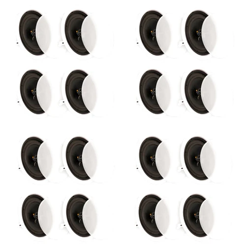 Theater Solutions CS8C Flush Mount In Ceiling Speakers with 8