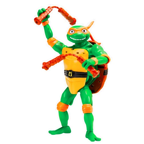 Teenage Mutant Ninja Turtles: Mutant Mayhem Tales of Teenage Mutant Ninja Turtles: Mutations Deluxe 5.5” Michelangelo Pet to Ninja Figure by Playmates Toys