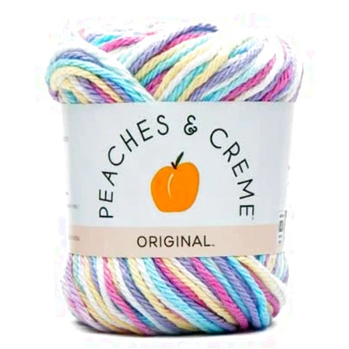 Peaches & Creme Ombre 4 Medium Cotton Yarn, Fleur De Lavandra 2oz/56.7g, 95 Yards, 1-Pack