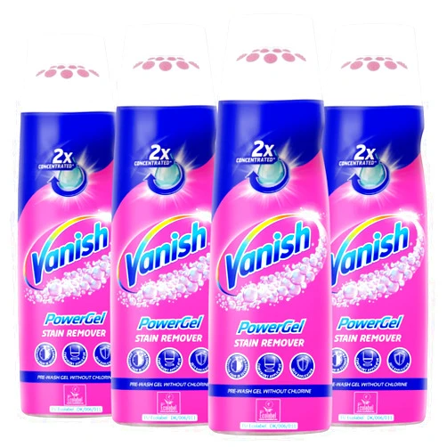 Vanish Gold Oxi Action Stain Remover Powergel 200 ml (Pack of Four) by Vanish