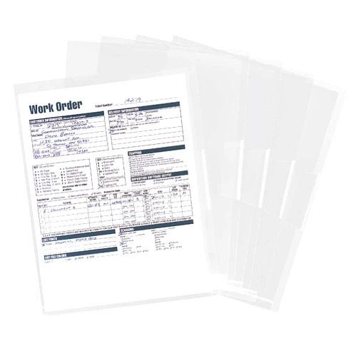 Smead Organized Up Poly Translucent Project File Jacket, Letter Size, Clear, 10 per Pack (85753)