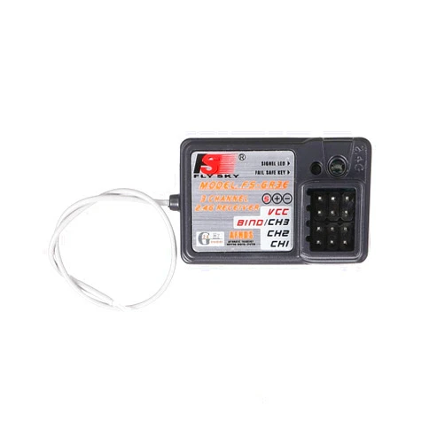GLOBACT Flysky Receiver FS-GR3E AFHDS Long Range 3CH 2.4GHz Receiver for FS-GT2 FS-GT2B FS-GT3B FS-GT3C FS-IT4S Transmitter RC Car Boat (1 Pc)
